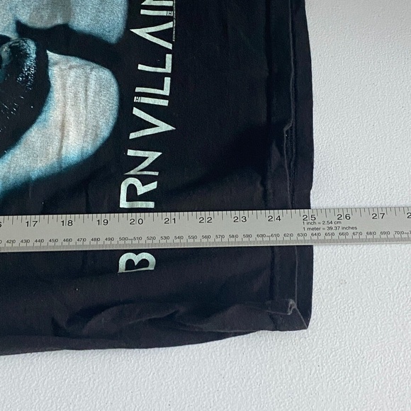 MARILYN MANSON Mens Black Short Sleeve T Shirt Size S 2012 Cruel World Tour - Picture 8 of 8